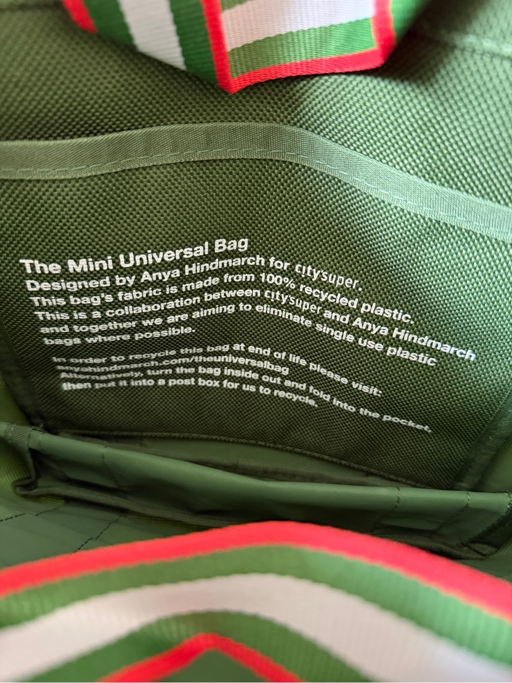 Anya Hindmarch x Citysuper The Universal Bag Oliver Green Small - Picture 8 of 9